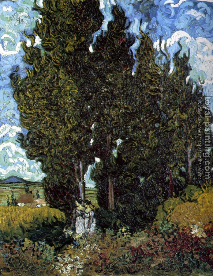 Vincent Van Gogh : Cypresses II
